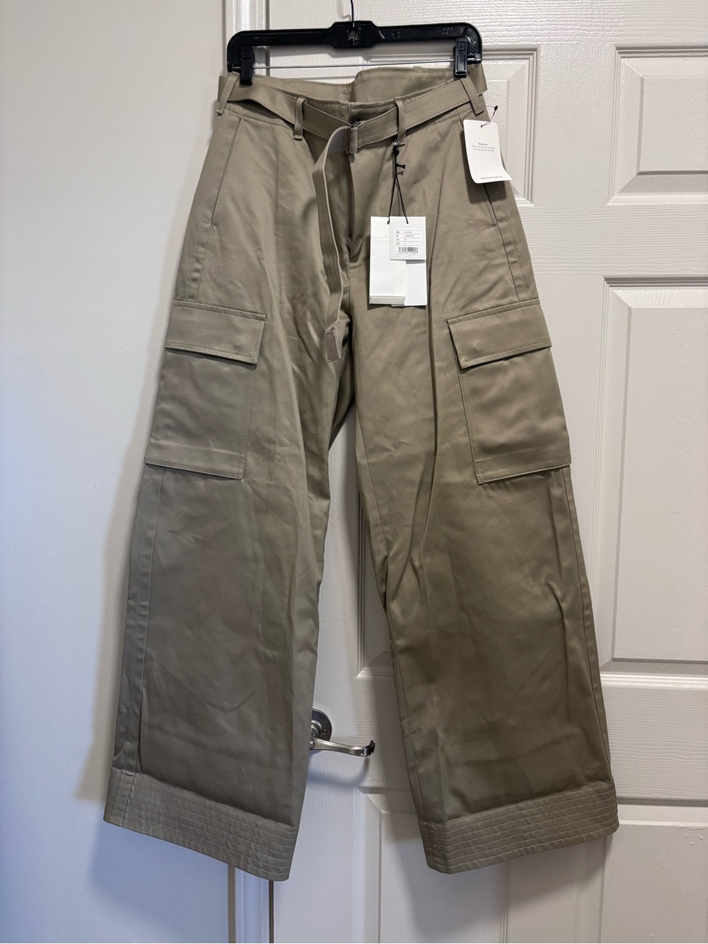 Sacai Wide-Leg Cargo Trousers. New, with tag.